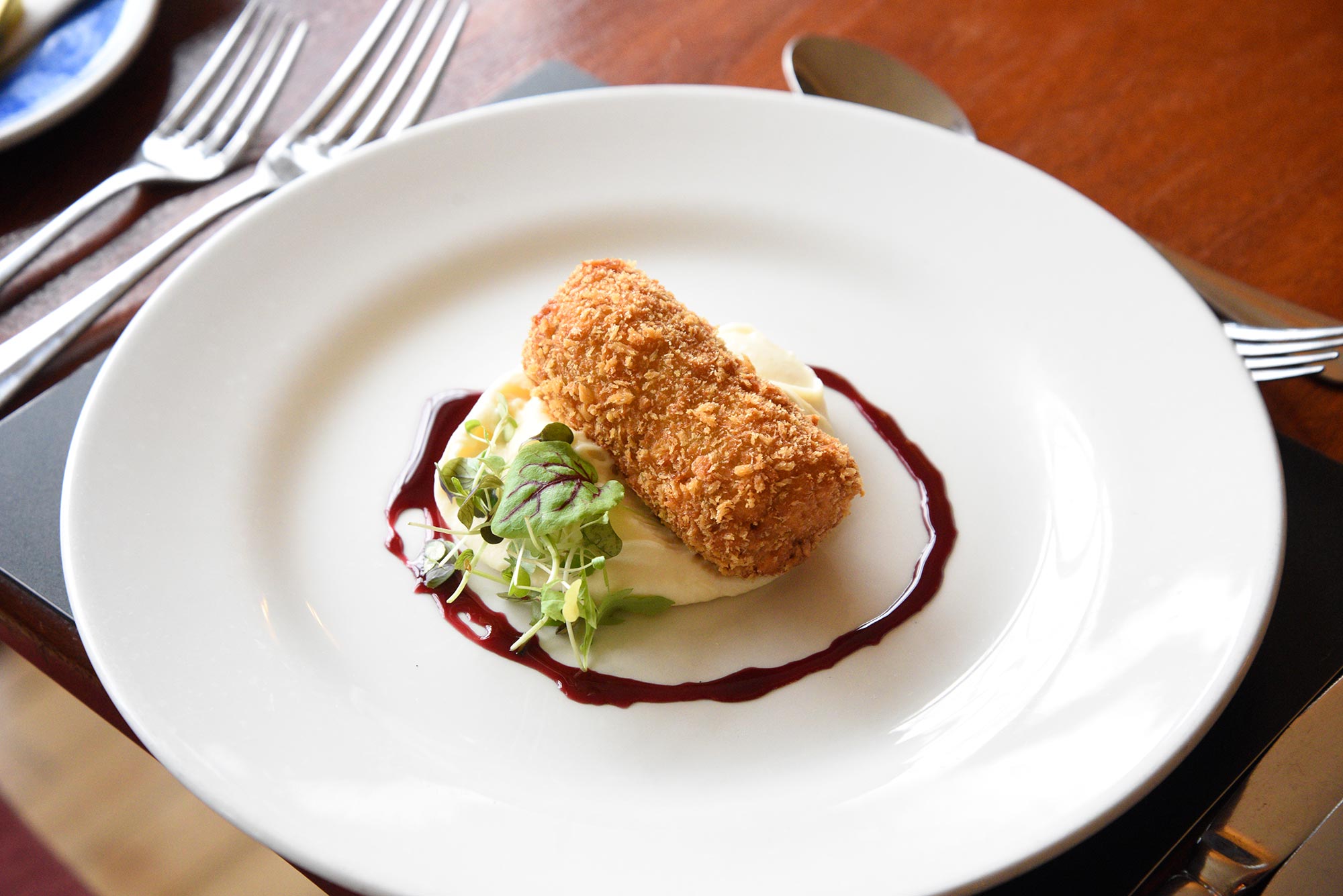 Venison starter available at the Old School Restaurant in Dunvegan