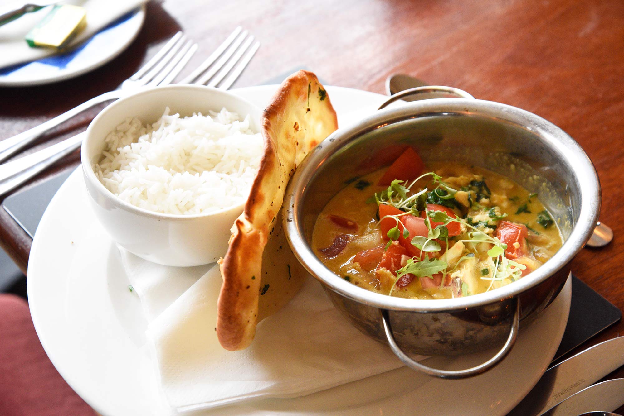 Vegetarian options at the Old School Restaurant on Skye